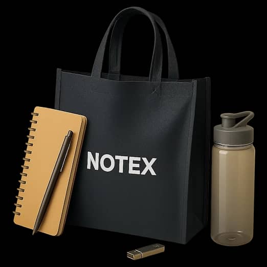 Set de papelería corporativa marca Notex